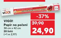 Kaufland VIGO! Papír na pečení nabídka