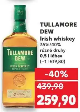 Kaufland TULLAMORE DEW Irish whiskey nabídka