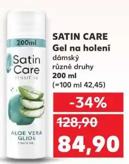 Kaufland Satin Care Gel na holení nabídka