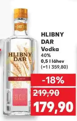 Kaufland HLIBNY DAR Vodka nabídka