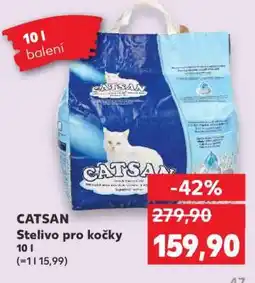 Kaufland Catsan stelivo pro kočky nabídka