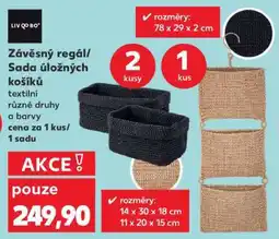 Kaufland Závěsný regál/Sada úložných košíků nabídka