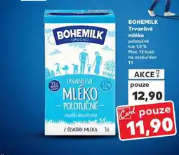 Kaufland Bohemilk Trvanlivé mléko polotučné nabídka