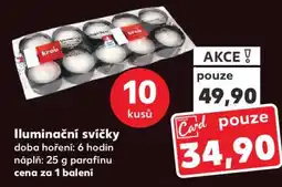 Kaufland Iluminační svíčky nabídka