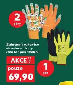 Kaufland Zahradní rukavice nabídka