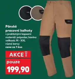 Kaufland PÁNSKÉ PRACOVNÍ KALHOTY nabídka