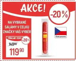 Globus Vybrané salámy v celku nabídka