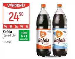 Globus Kofola různé druhy nabídka