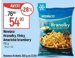 Globus Nowaco Hranolky, Vlnky, Americké brambory nabídka