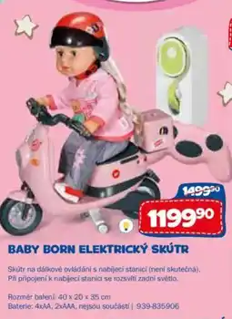 Sparkys Baby born elektrický skútr nabídka