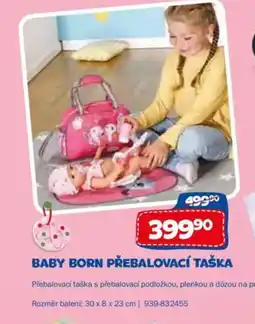 Sparkys Baby born přebalovací taška nabídka