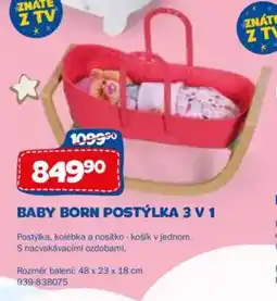 Sparkys Baby born postýlka 3 v 1 nabídka