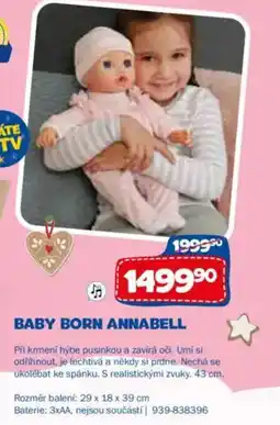 Sparkys Baby born Annabell nabídka