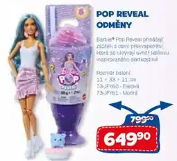 Sparkys Pop reveal odměny nabídka