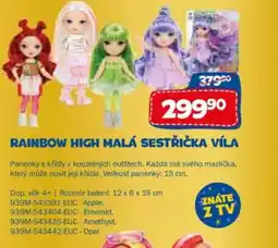 Sparkys Rainbow High malá sestřička víla nabídka