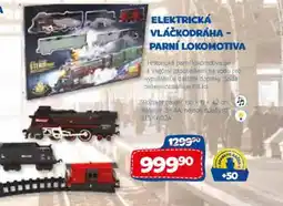 Sparkys Elektrická vláčkodráha - parní lokomotiva nabídka
