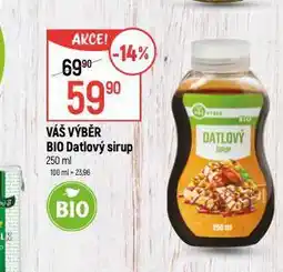 Globus Bio datlový sirup nabídka