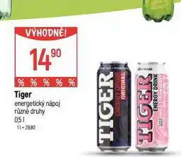 Globus Tiger energy drink nabídka