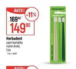 Globus Herbadent zubní kartáček nabídka