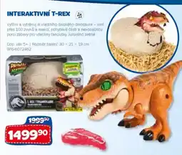 Sparkys Interaktivní T-rex nabídka