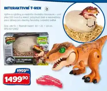 Sparkys Interaktivní T-rex nabídka