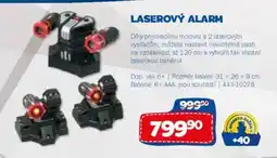 Sparkys Laserový alarm nabídka