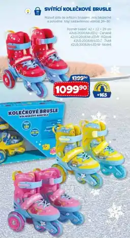 Sparkys Svítící kolečkové brusle nabídka