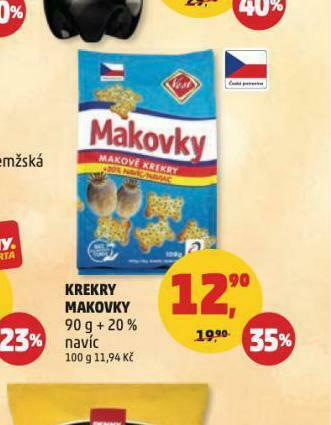 Penny Market Krekry makovky nabídka