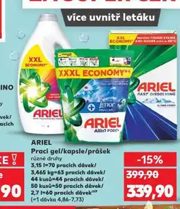 Kaufland Ariel prací prostředek nabídka