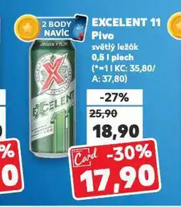 Kaufland Pivo excelent nabídka