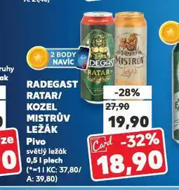 Kaufland Pivo velkopopovický kozel nabídka
