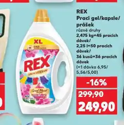 Kaufland Rex prací prostředek nabídka
