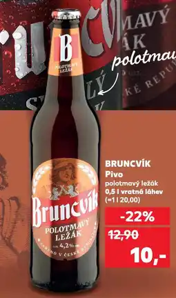 Kaufland Pivo bruncvík nabídka
