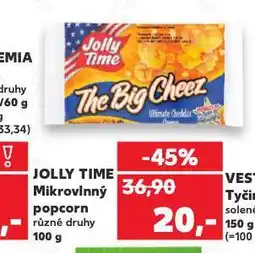 Kaufland Jolly time popcorn nabídka