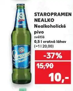 Kaufland Pivo staropramen nealko nabídka