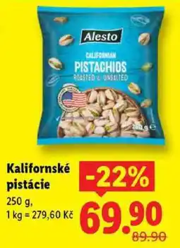 Lidl Kalifornské pistácie, 250 g nabídka