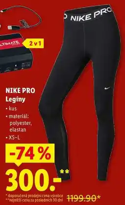 Lidl NIKE PRO Legíny nabídka