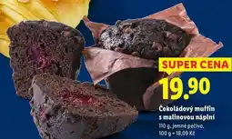 Lidl Čokoládový muffin s malinovou náplní, 110 g nabídka
