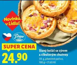 Lidl Slaný koláč se sýrem a cibulovým chutney, 115 g nabídka