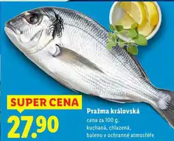Lidl Pražma královská, cena za 100 g nabídka