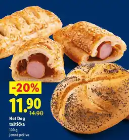 Lidl Hot Dog taštička, 100 g nabídka