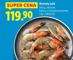 Lidl Krevety celé, 300 g nabídka