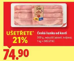 Lidl Česká šunka od kosti, 300 g nabídka