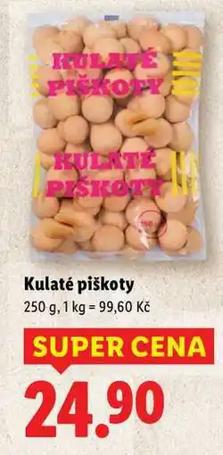 Lidl Kulaté piškoty, 250 g nabídka