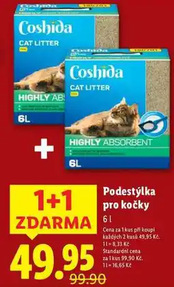 Lidl Podestýlka pro kočky, 6 l nabídka