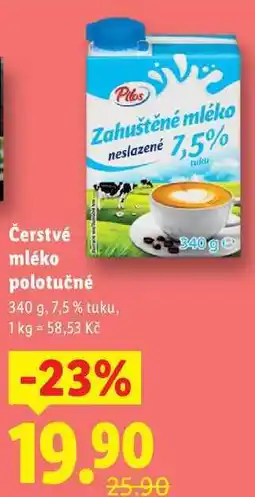 Lidl Čerstvé mléko polotučné, 340 g nabídka