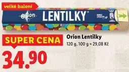 Lidl Orion Lentilky, 120 g nabídka
