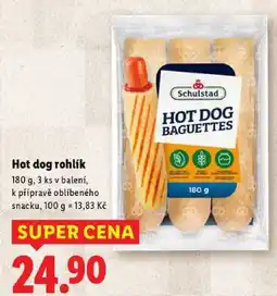 Lidl Hot dog rohlík, 180 g nabídka