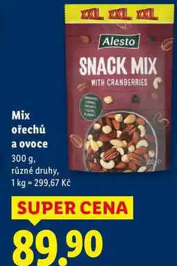 Lidl Mix ořechů a ovoce, 300 g nabídka