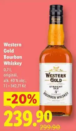 Lidl Western Gold Bourbon Whiskey, 0,7 l nabídka